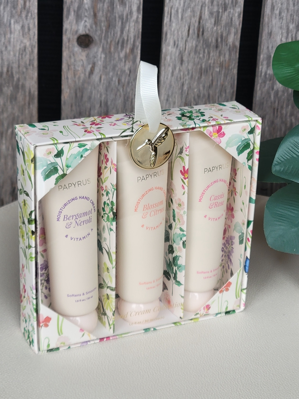 Papyrus Floral Hand Cream Trio- Bergamot & Neroli, Blossom  Citrus, Cassis Rose - Picture 3 of 6